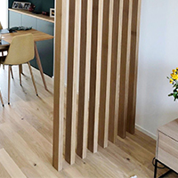 Room Divider - Light Oak