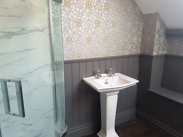 Panelling fast sheets bathroom