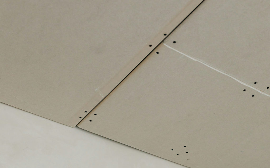 Panels on ceiling