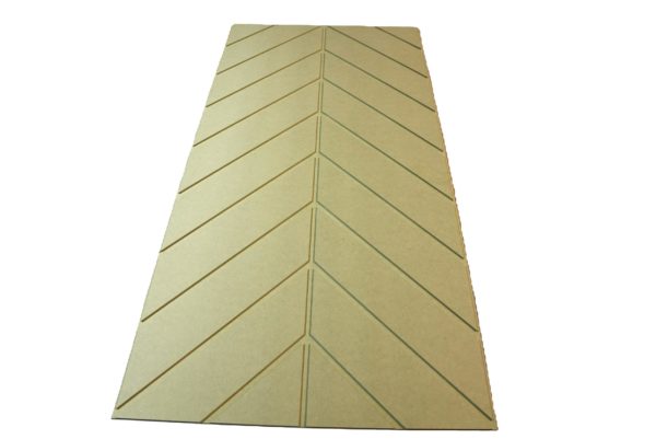 Chevron 9mm MDF wall panels 1200x600mm (Moisture resistant) - Image 2