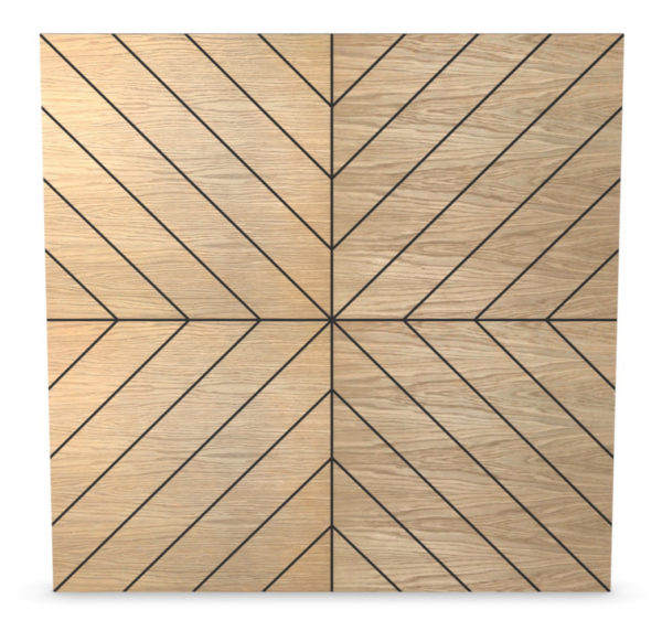 Oak Veneer Criss Cross